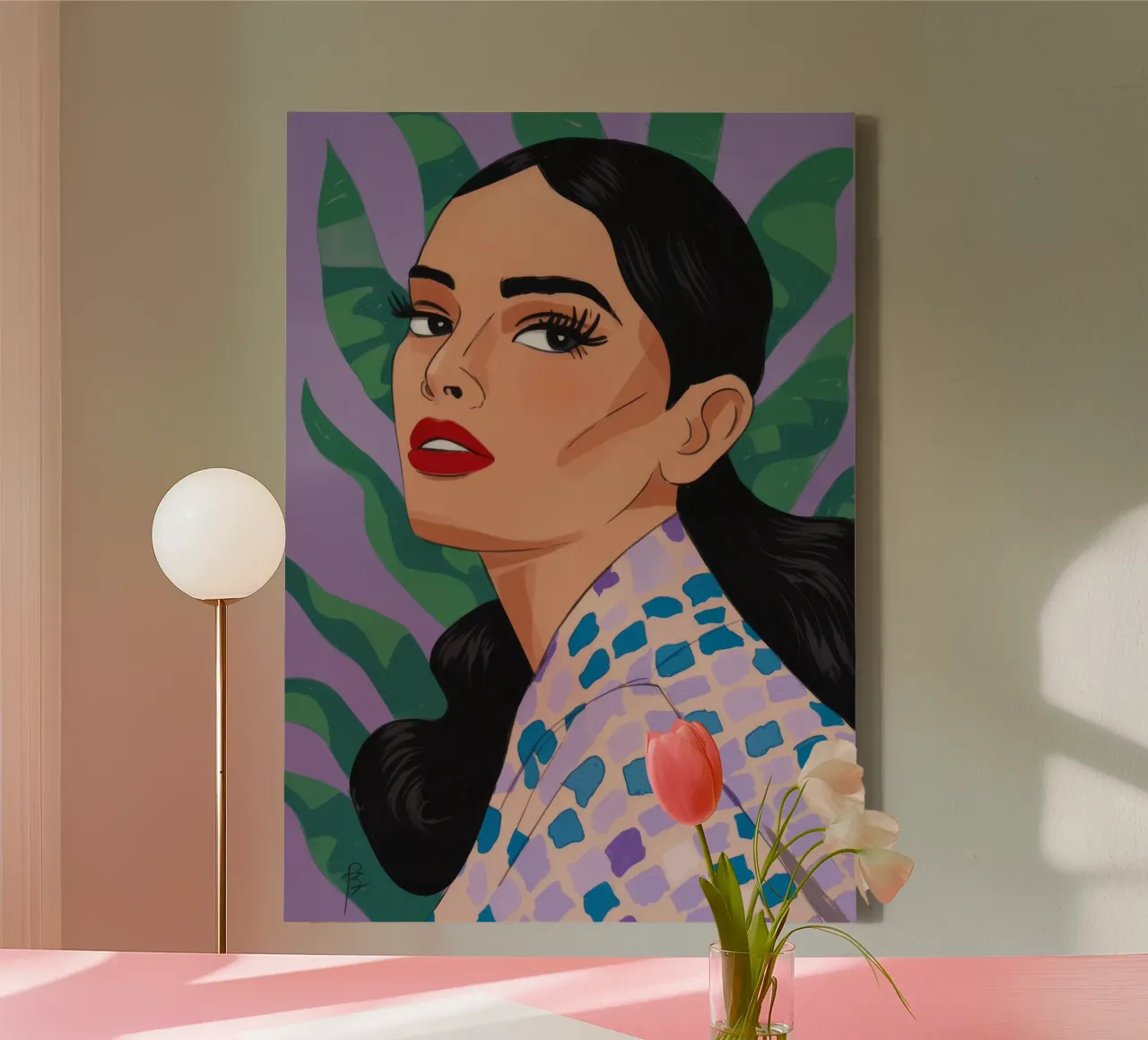 Eleganza della natura modellata tela da Prism Palette