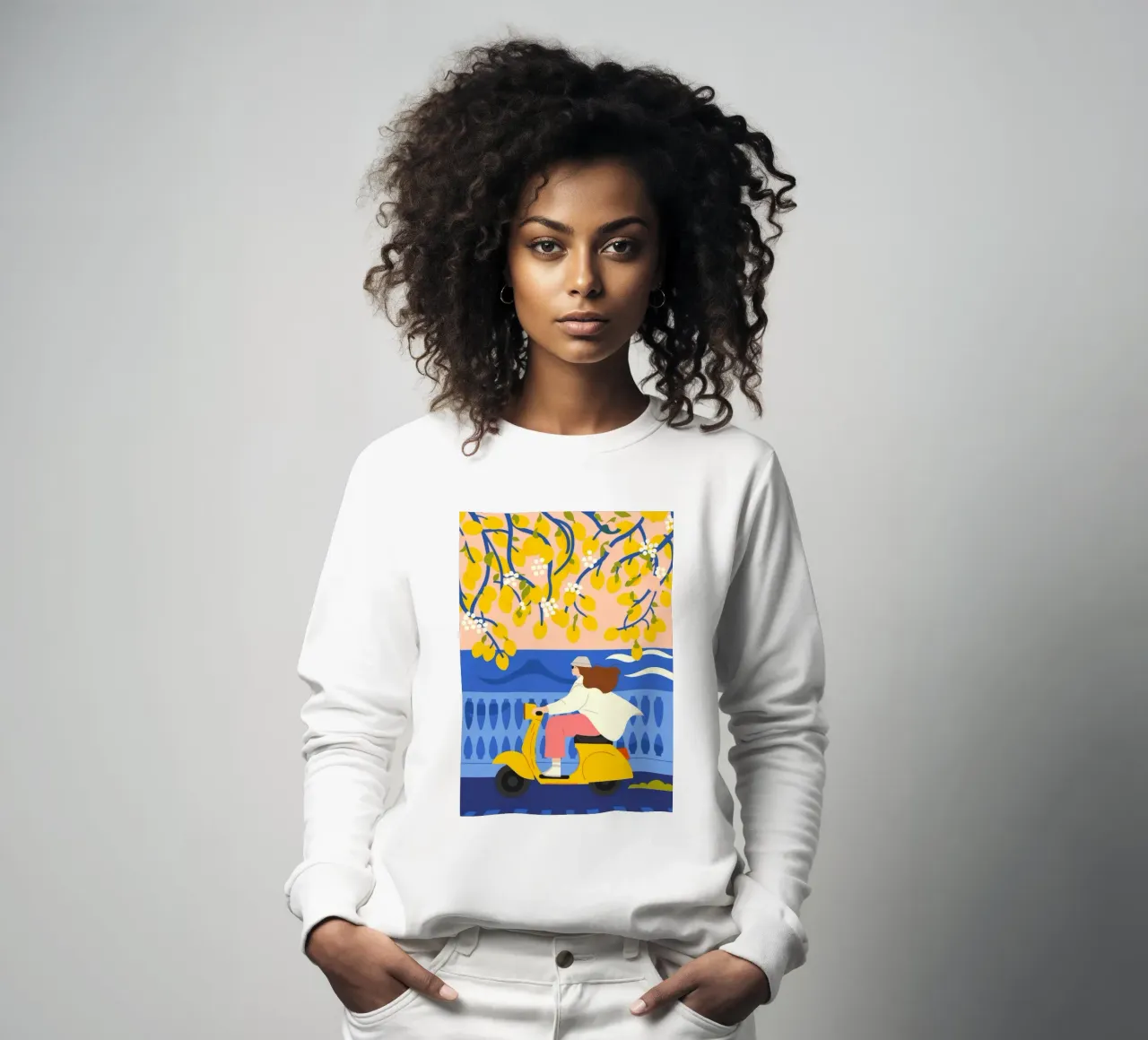 Vrolijk ochtendfeest sweatshirt van Prism Palette