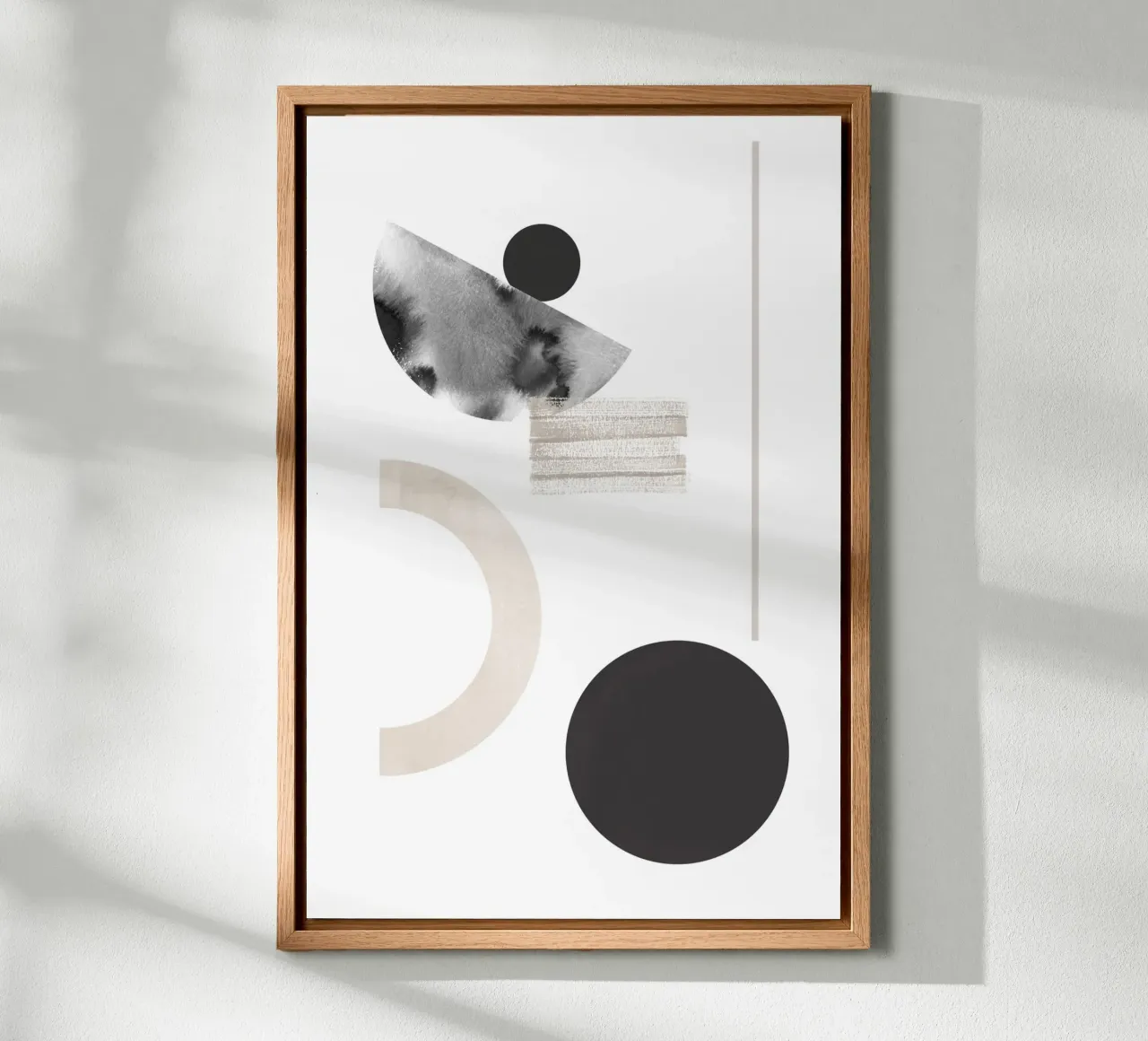 Abstract Black tela con Cornice a cassetta da KRUTH DESIGN
