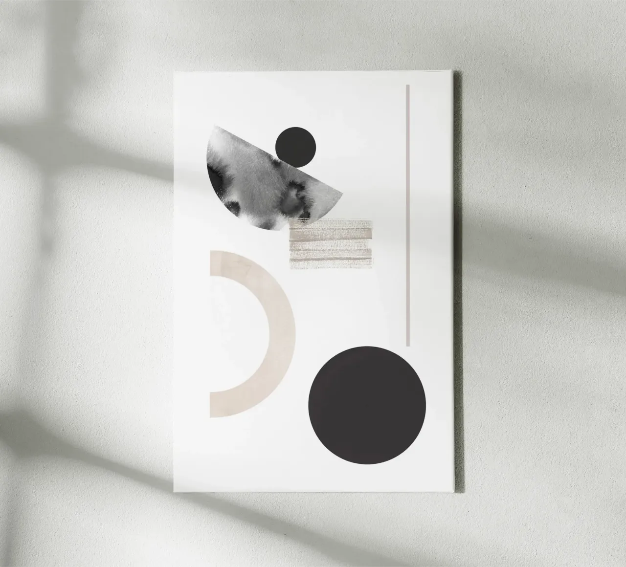 Abstract Black tela con Cornice a cassetta da KRUTH DESIGN