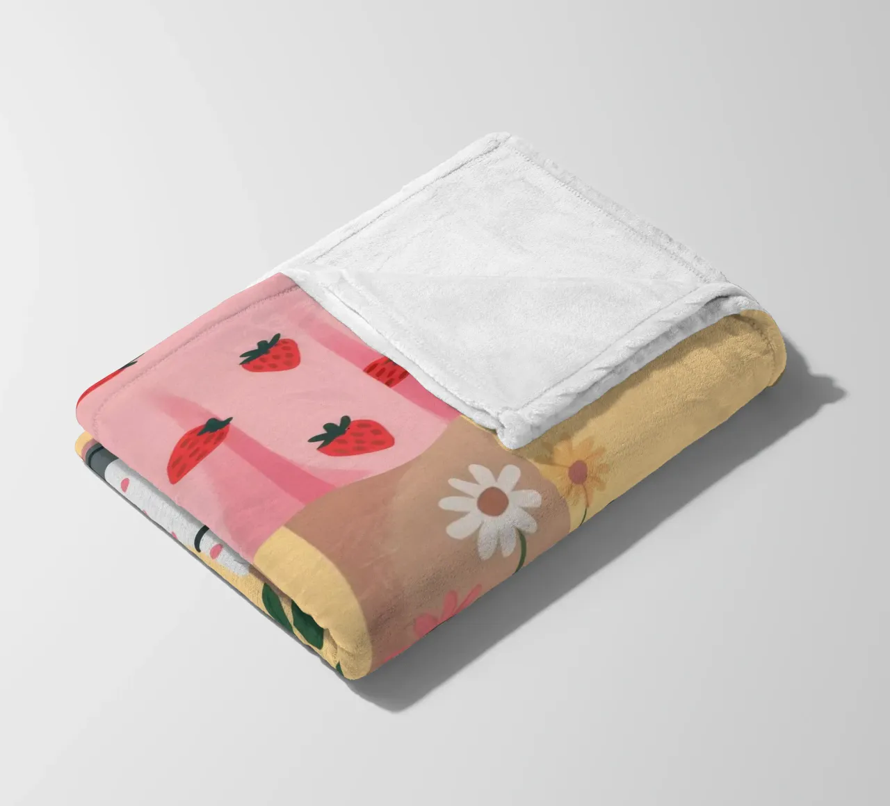 Radiant Tea Gathering fleece blanket by Prism Palette