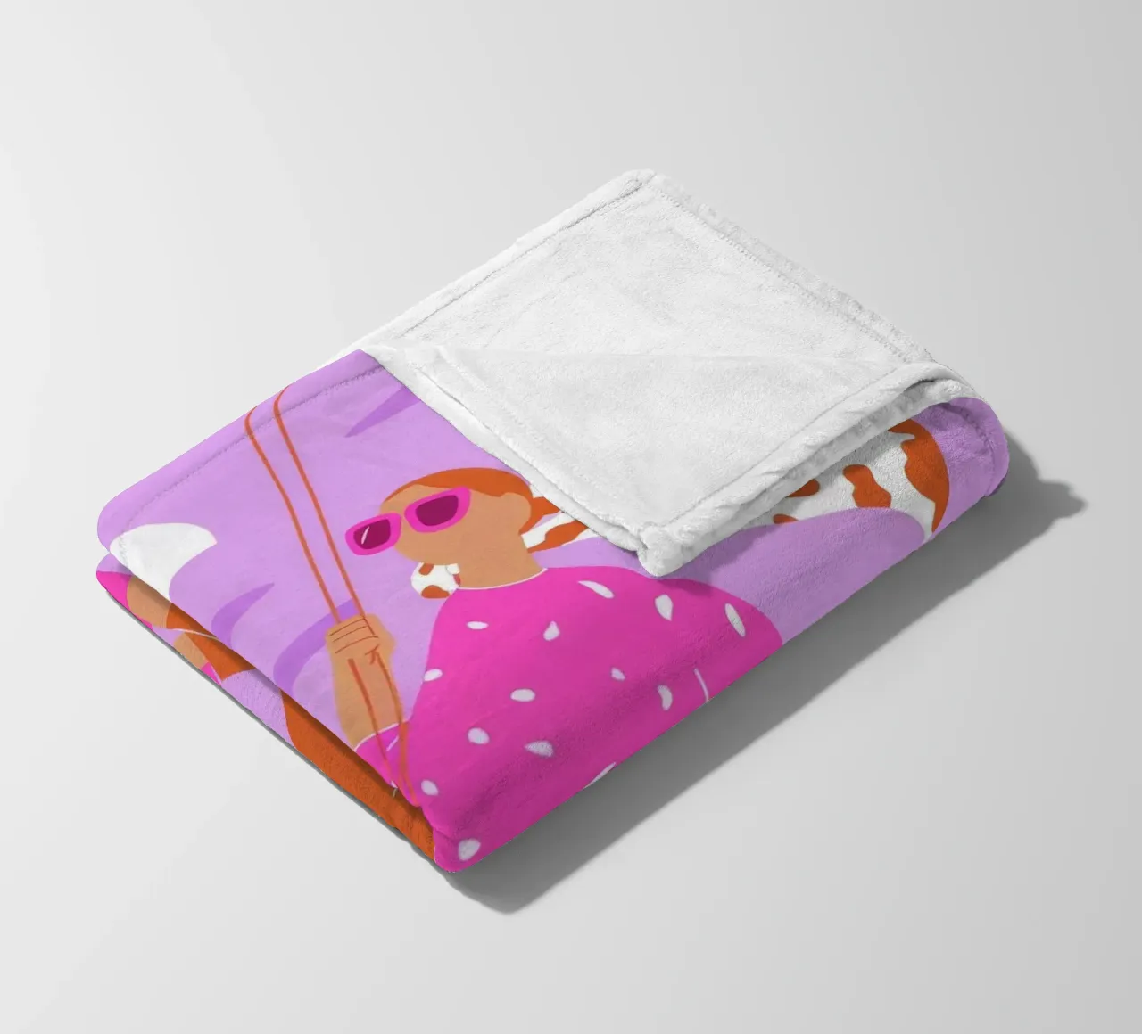 Soaring Dreamscape Adventure fleece blanket by Prism Palette