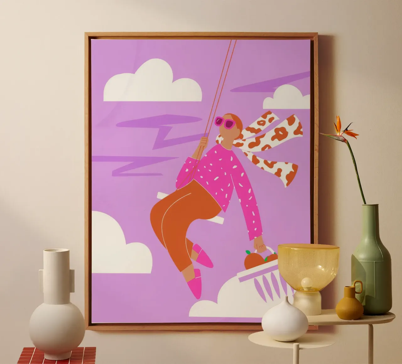 Soaring Dreamscape Adventure canvas with Floater frame by Prism Palette