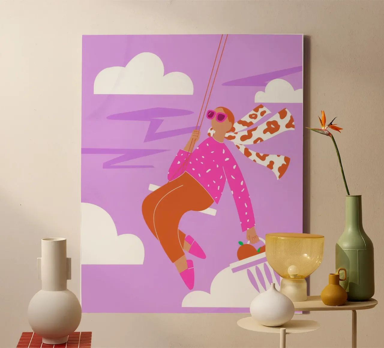 Soaring Dreamscape Adventure canvas with Floater frame by Prism Palette