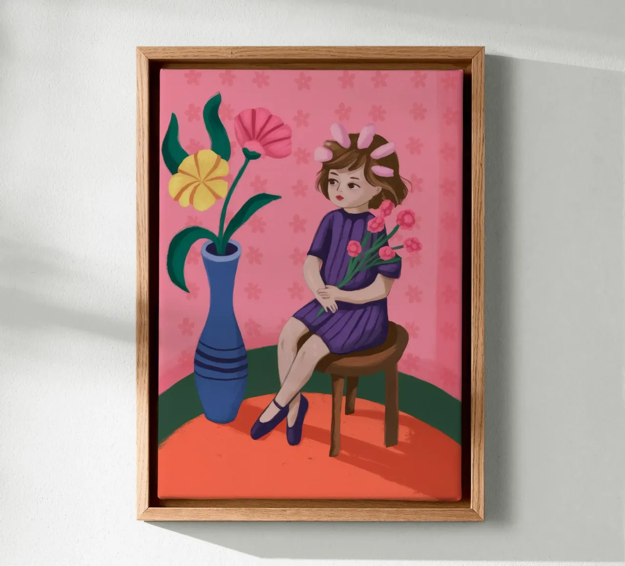 Bloemrijke overdenking canvas met Baklijst van Prism Palette
