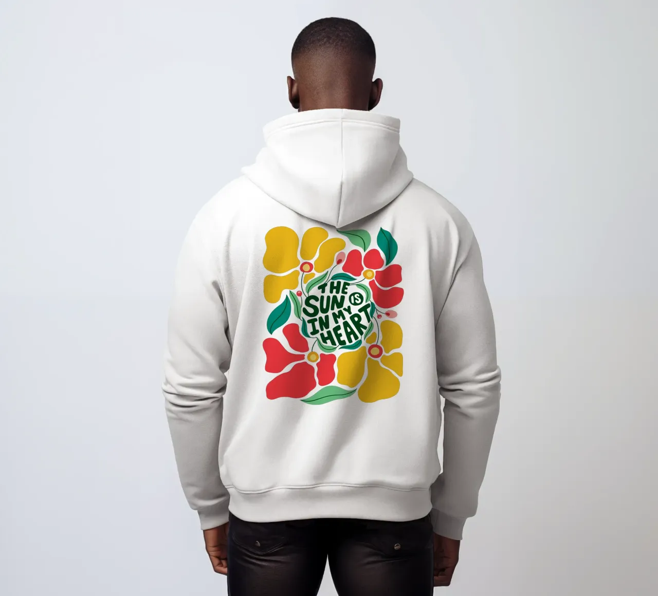 Il sole è nel mio cuore felpa con cappuccio da easternspringco