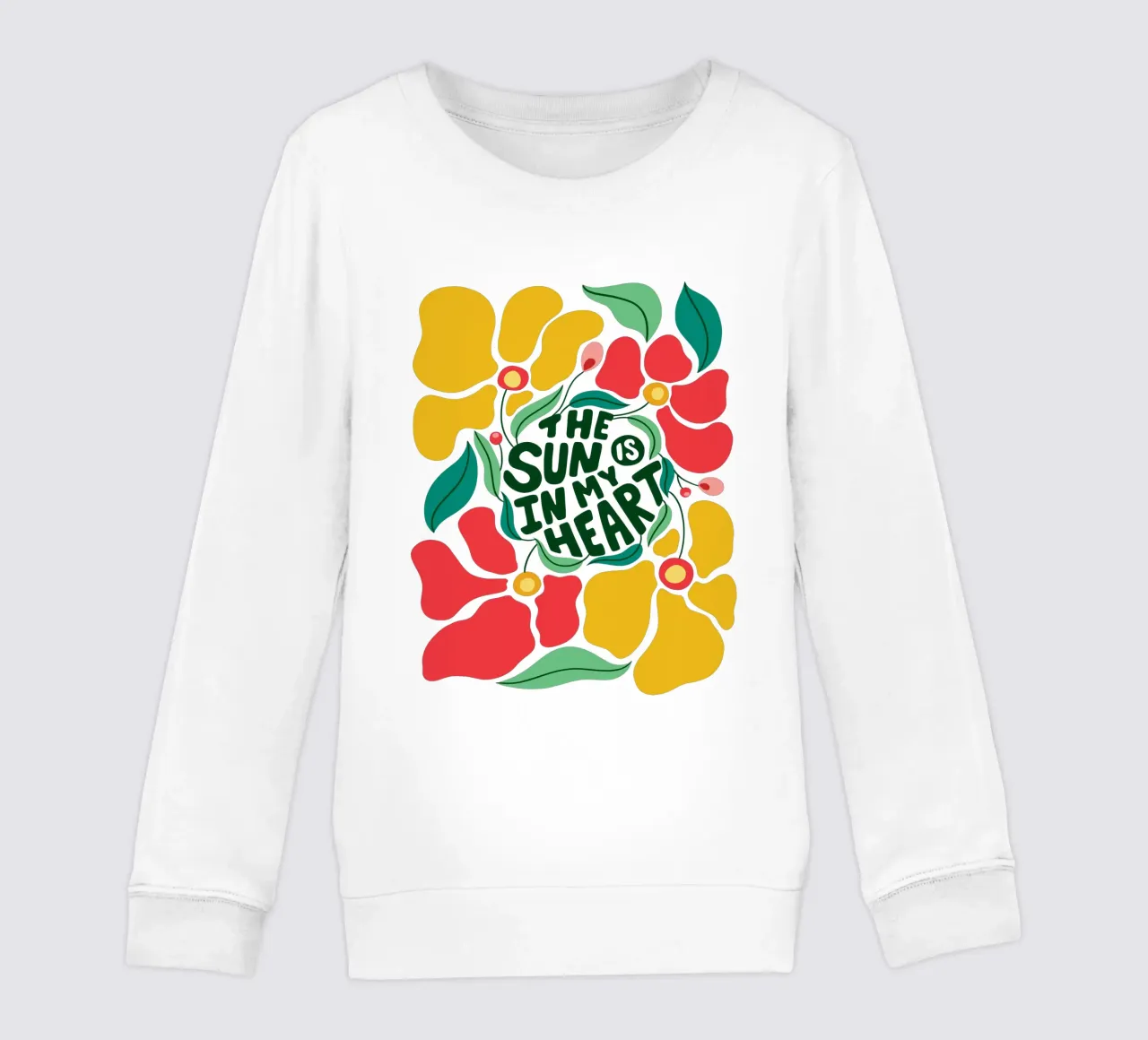 Il sole è nel mio cuore felpa bambino da easternspringco