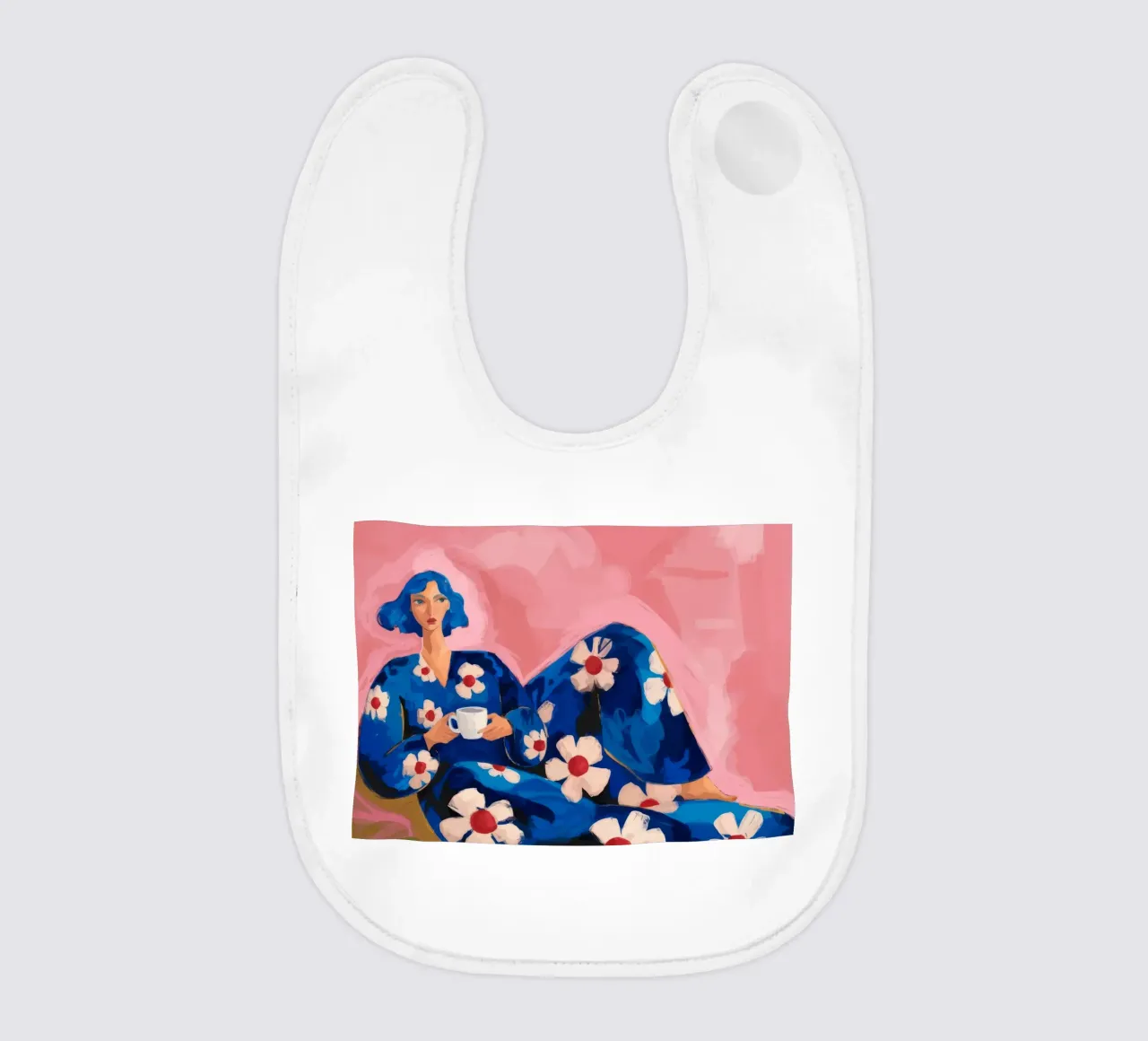 Floral Reverie baby bib by Prism Palette