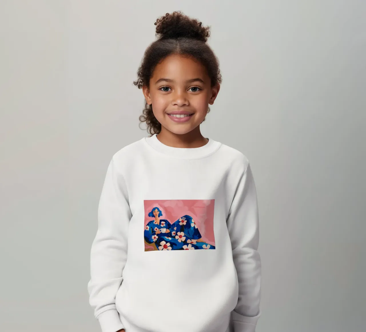 Floral Reverie kids sweatshirt by Prism Palette