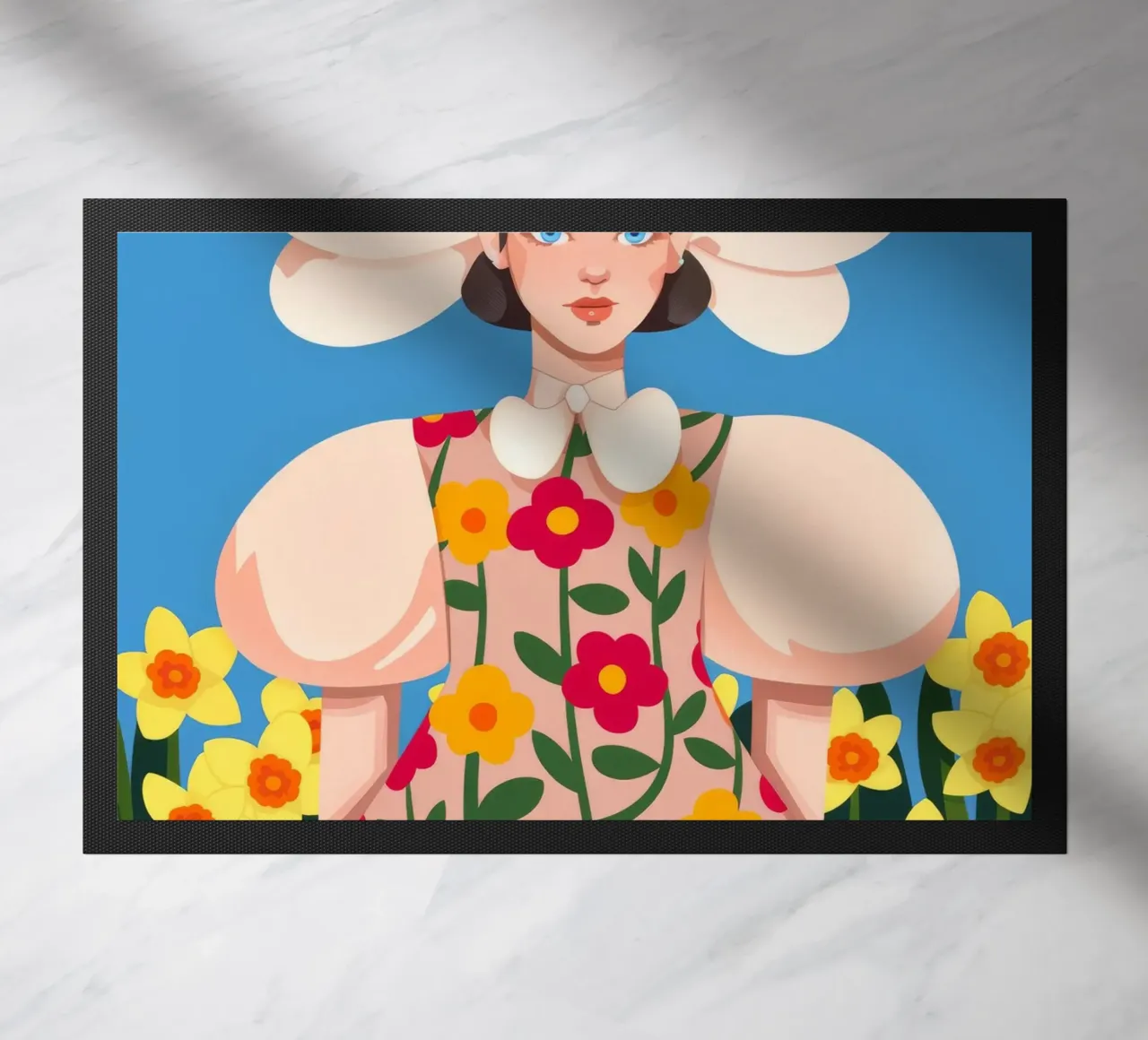 Blooming Elegance doormat by Prism Palette