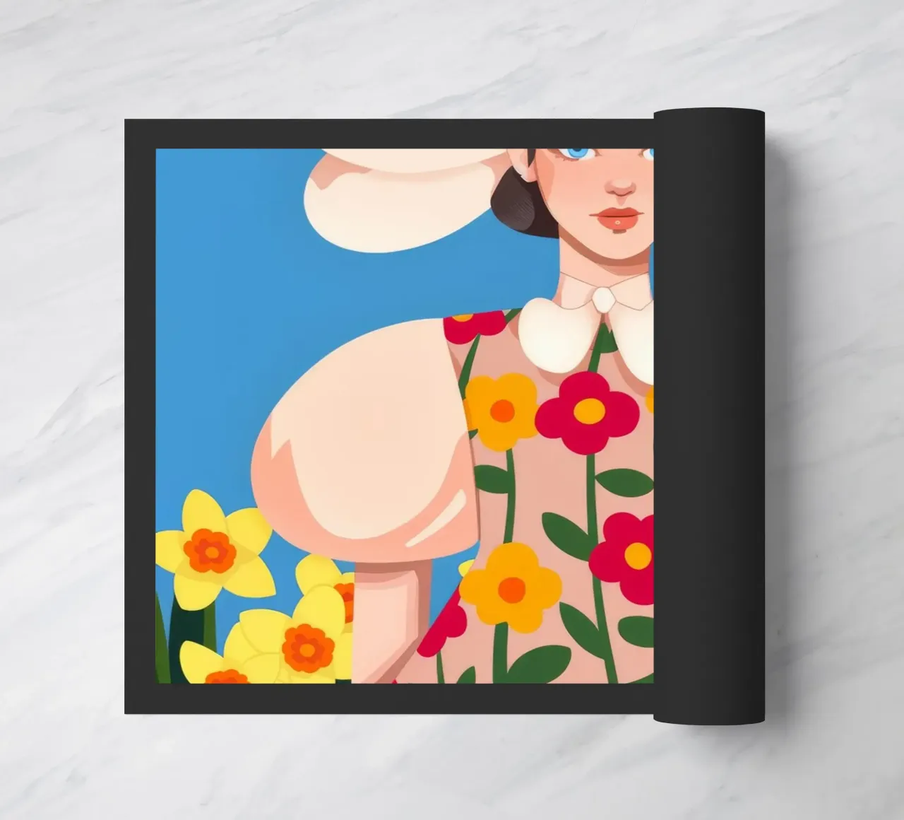 Blooming Elegance doormat by Prism Palette