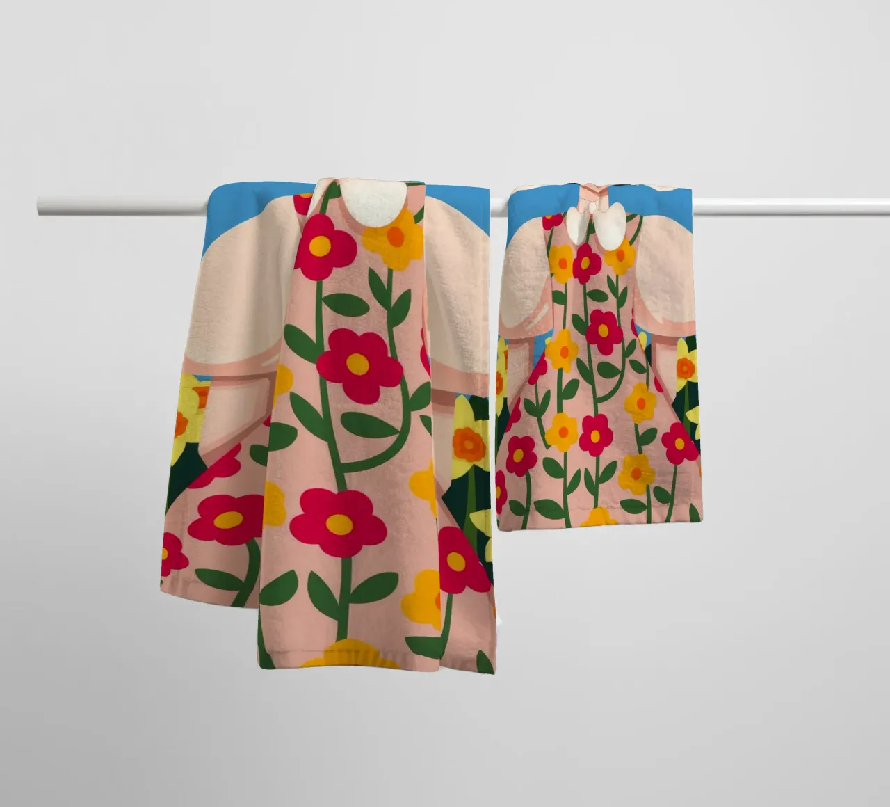 Eleganza in fiore asciugamano da bagno da Prism Palette
