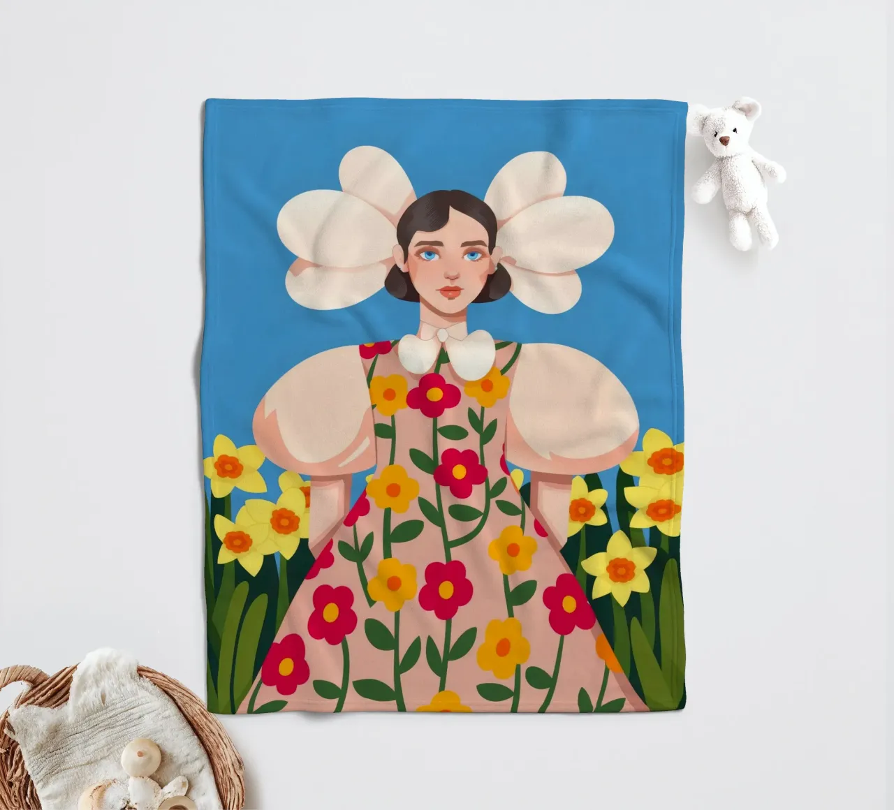 Eleganza in fiore coperta in pile da Prism Palette