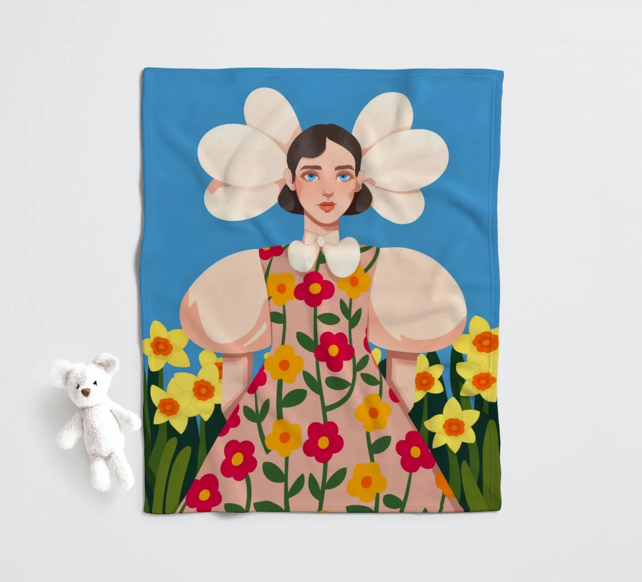Eleganza in fiore coperta in pile da Prism Palette