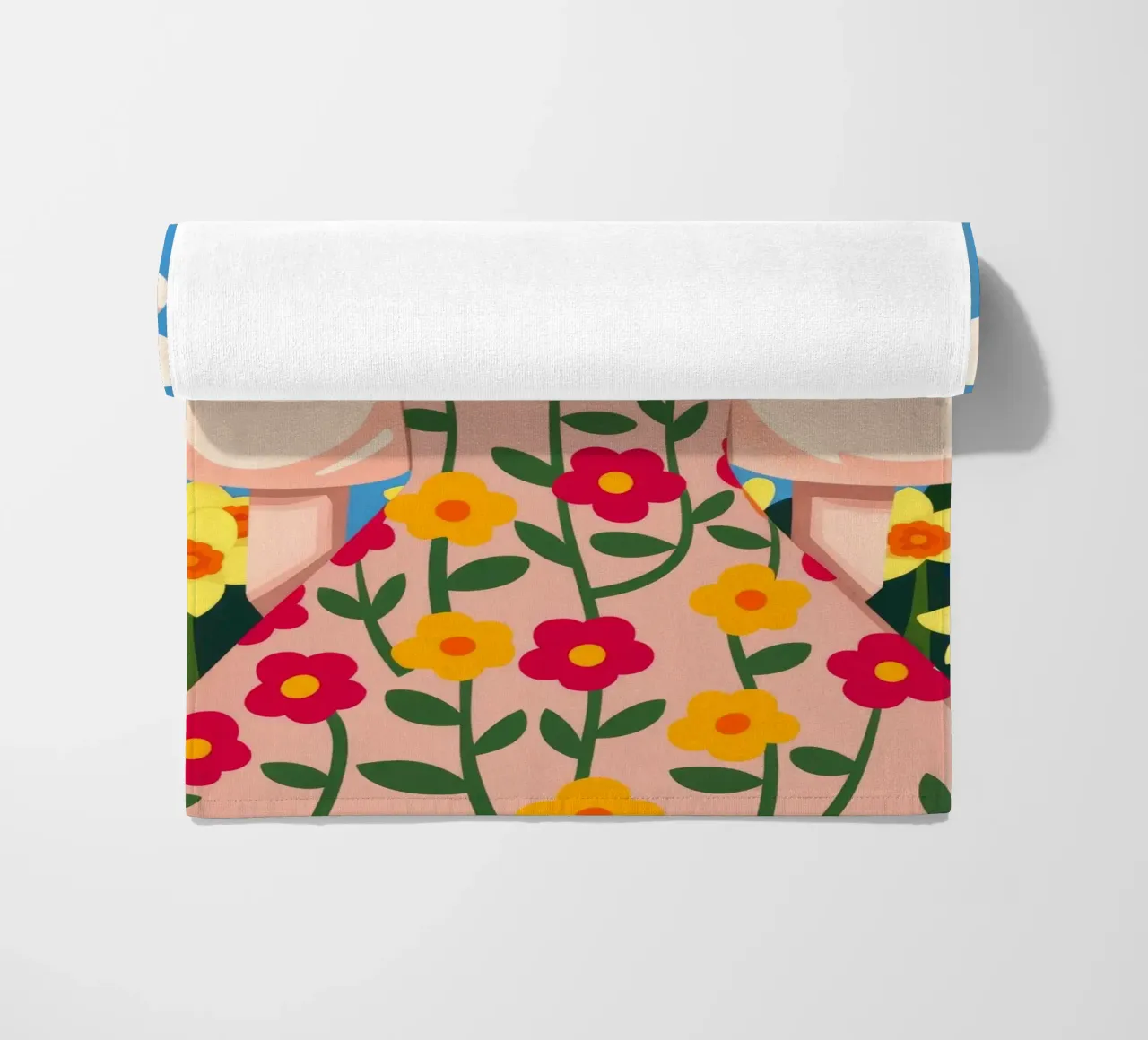 Eleganza in fiore telo mare da Prism Palette