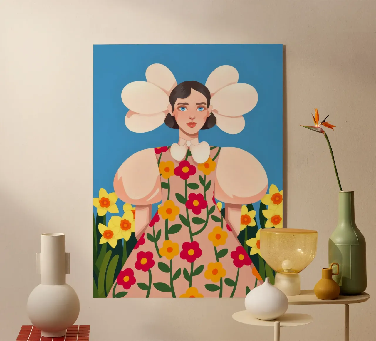 Bloeiende elegantie acryl van Prism Palette