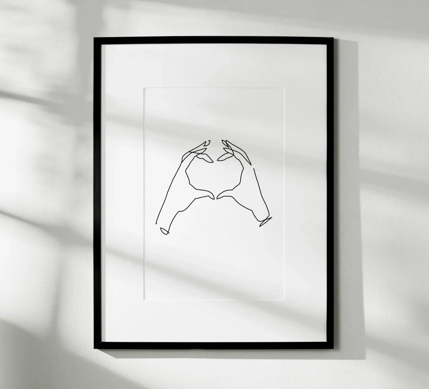 Oneline Heart poster da KRUTH DESIGN