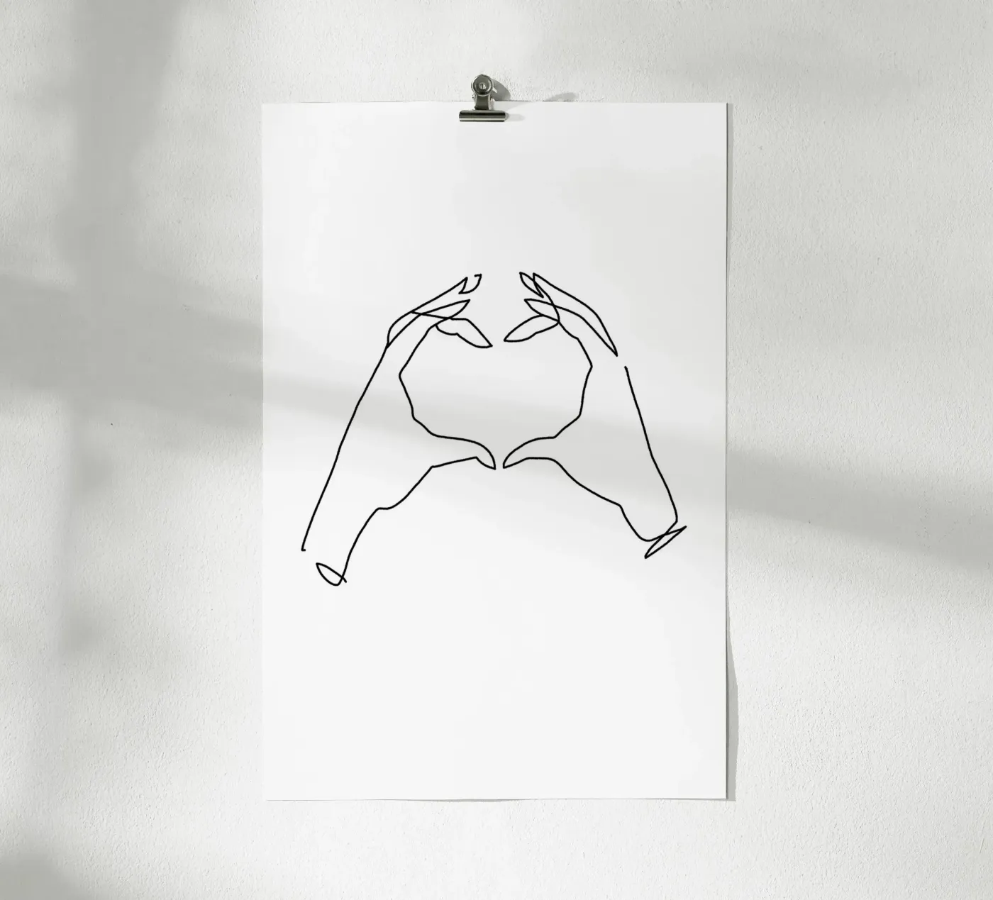 Oneline Heart poster da KRUTH DESIGN