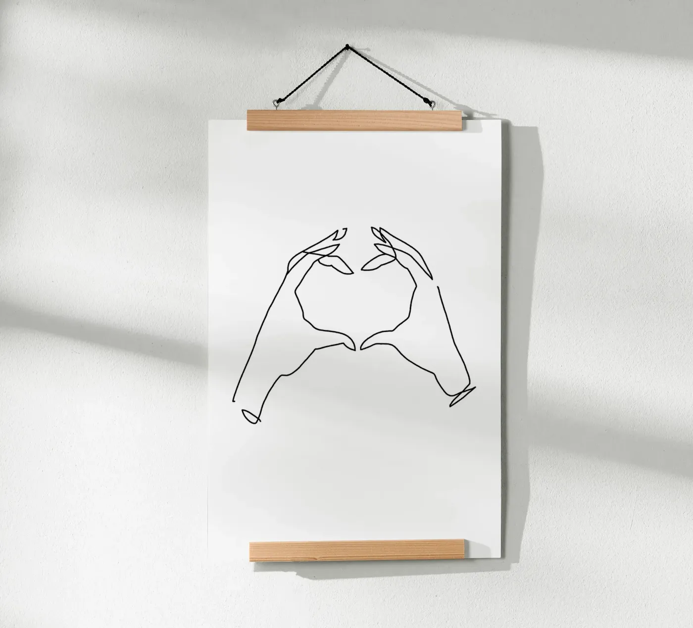 Oneline Heart poster da KRUTH DESIGN