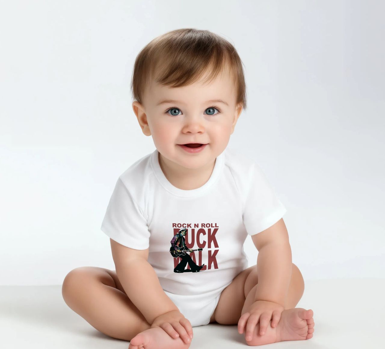 Chuck Berry Duck Walk Kurzarm Babybody von Alkahfsmart