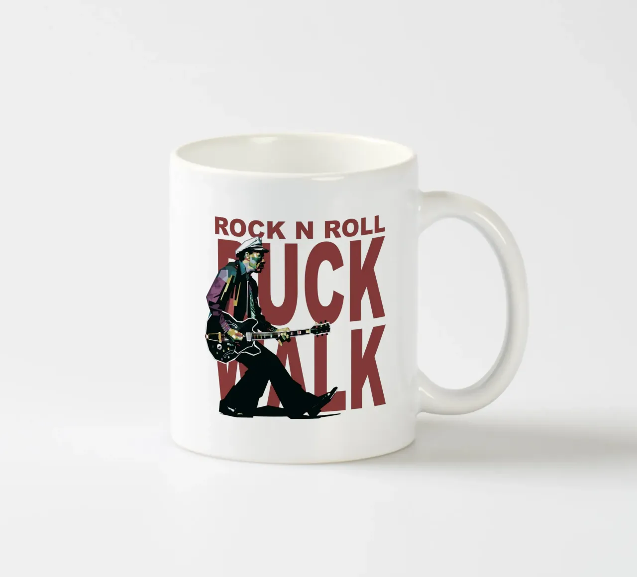 Chuck Berry Duck Walk ceramic mug by Alkahfsmart