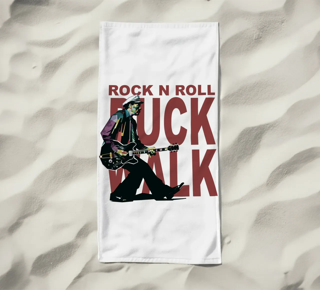 Chuck Berry Duck Walk toalla de playa de Alkahfsmart