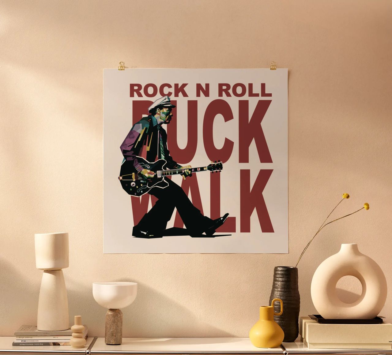 Chuck Berry Duck Walk Poster von Alkahfsmart