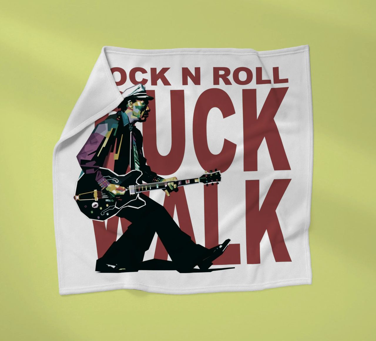 Chuck Berry Duck Walk Fleecedecke von Alkahfsmart