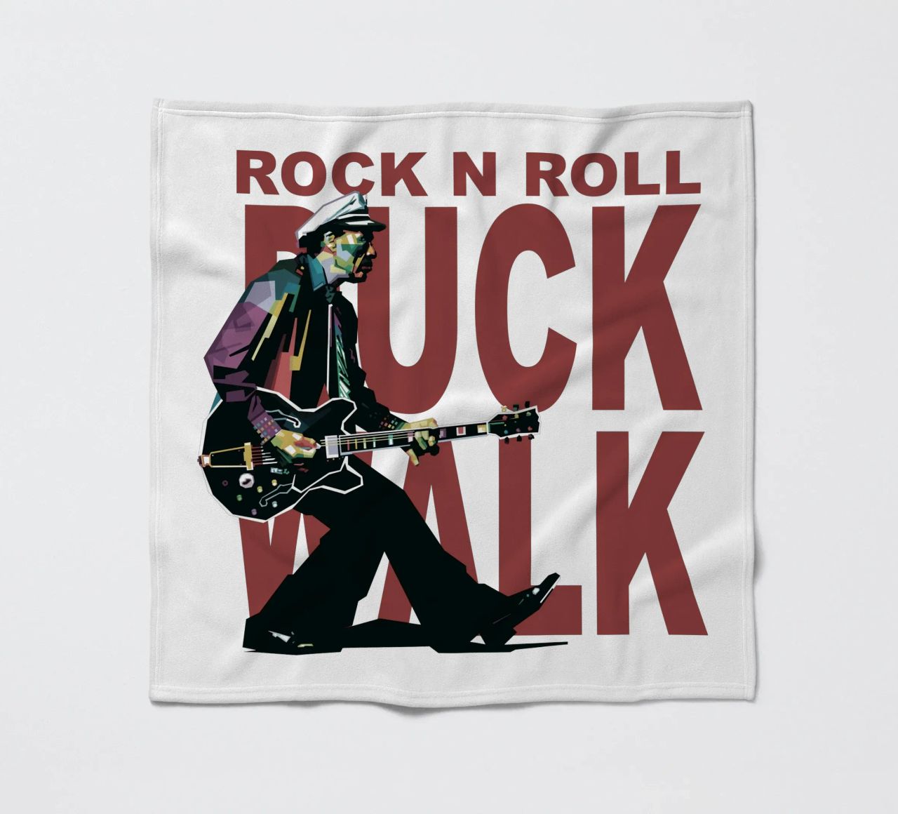 Chuck Berry Duck Walk Fleecedecke von Alkahfsmart