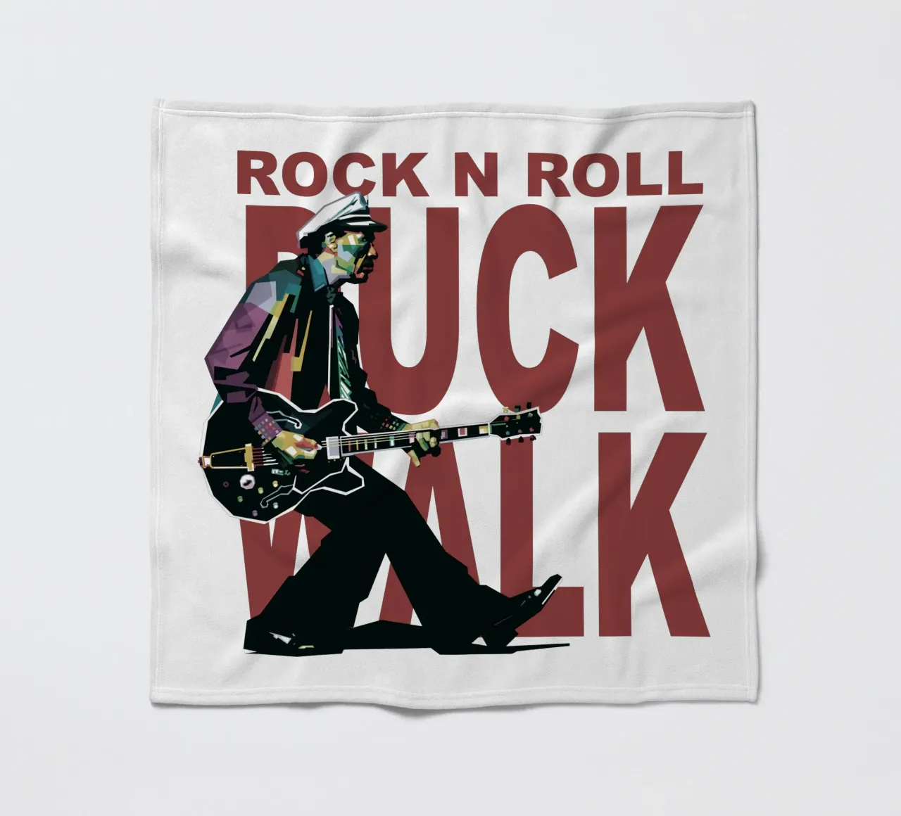 Chuck Berry Duck Walk coperta in pile da Alkahfsmart