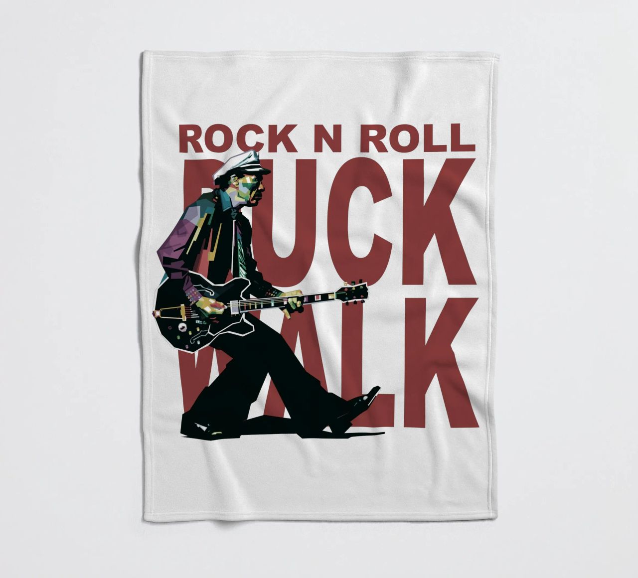 Chuck Berry Duck Walk Fleecedecke von Alkahfsmart