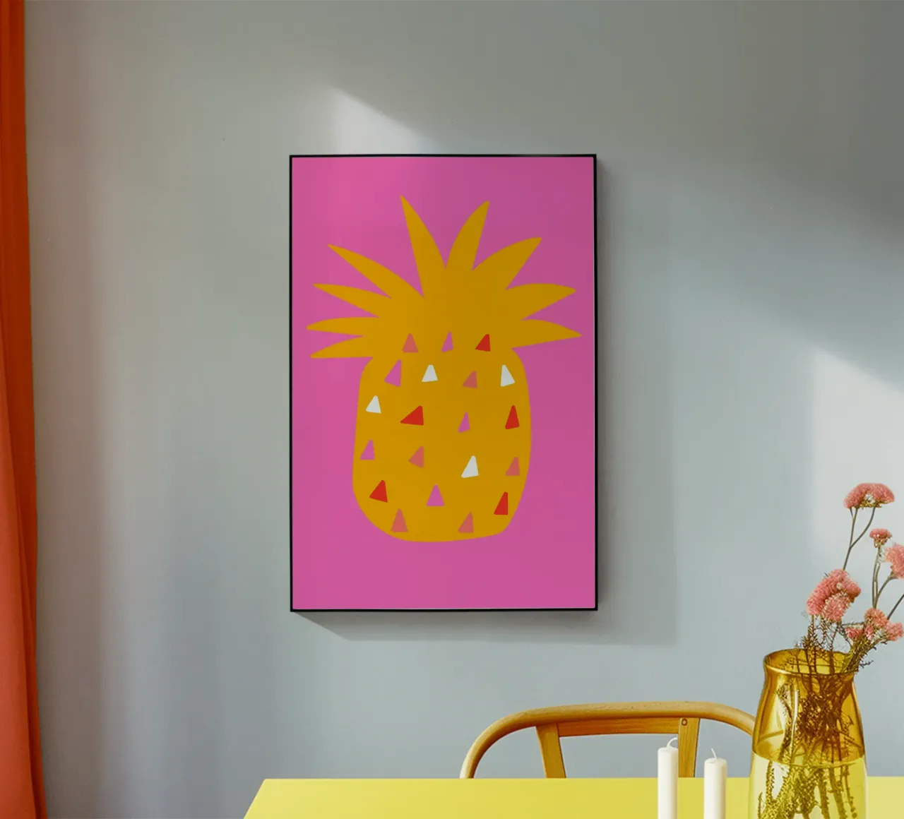 Ananas Bliss acryl van Mariery Young