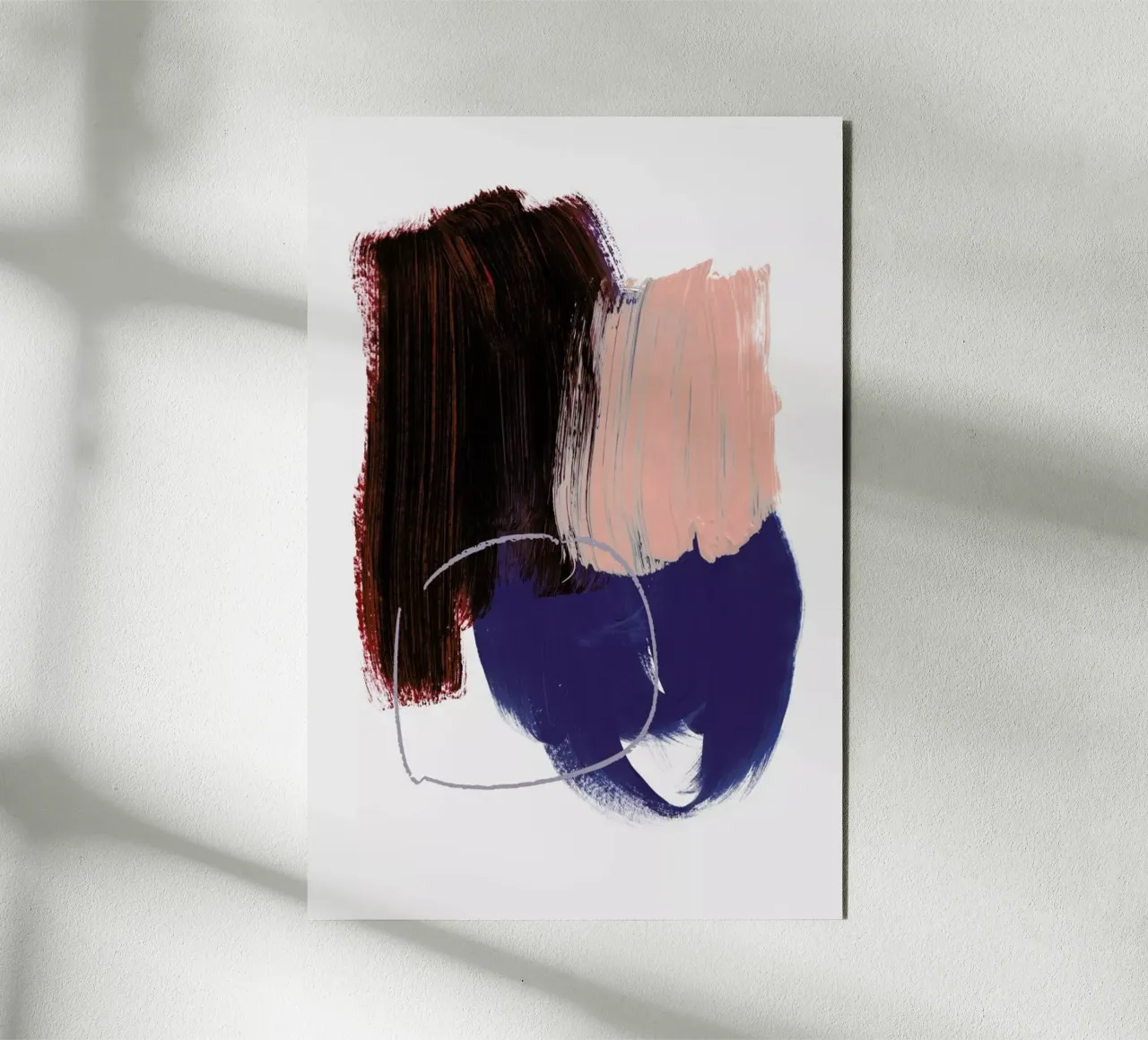 Abstract Brush Strokes 10X alluminio dibond da Mareike Böhmer