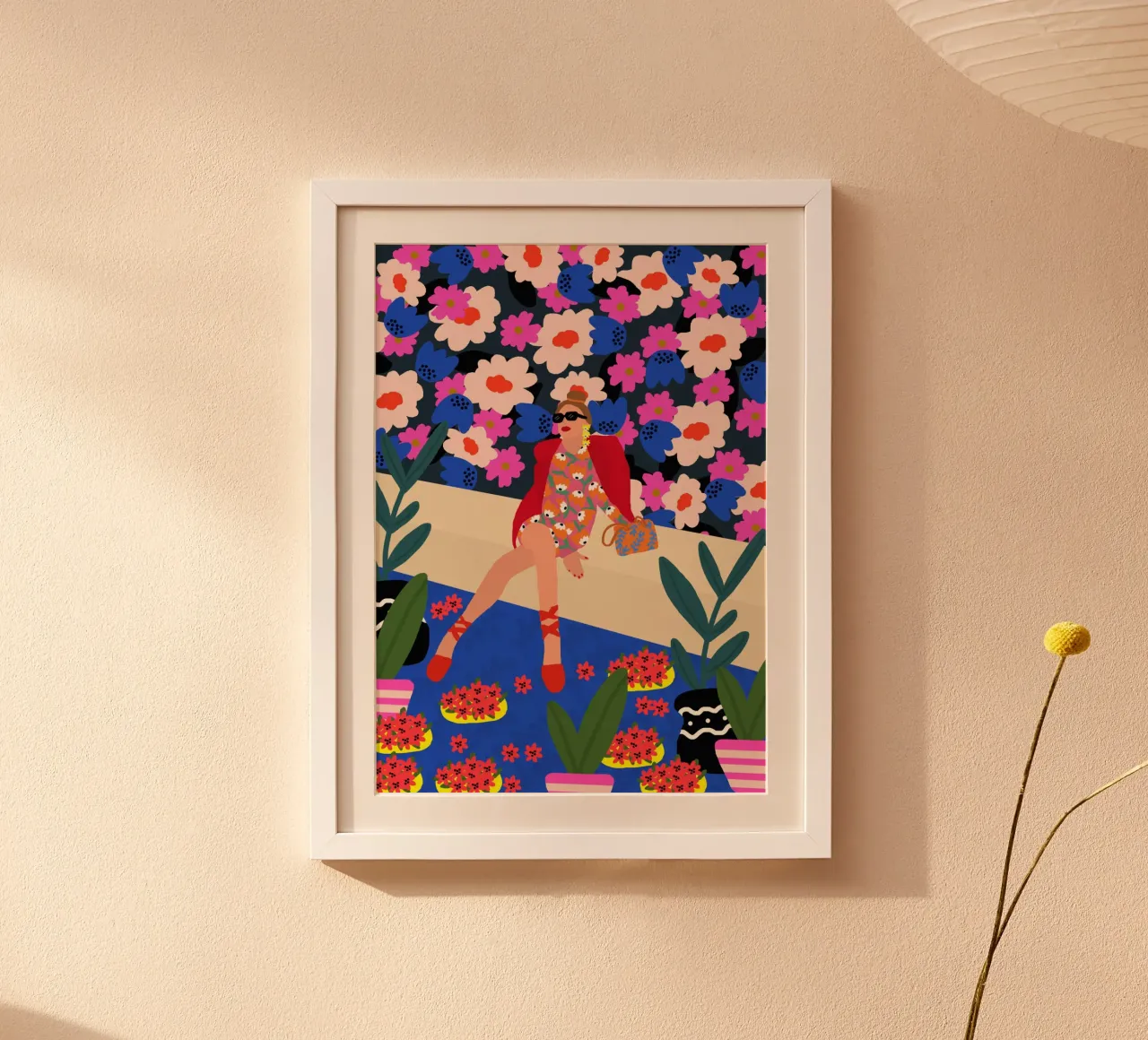 Audace e fiorito poster con telaio in plastica da Pictufy Sun & Spirit
