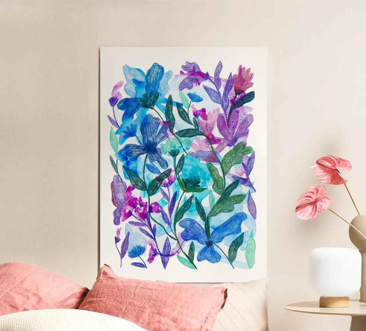 Blumiger Sommertraum Poster von Pictufy Sun & Spirit