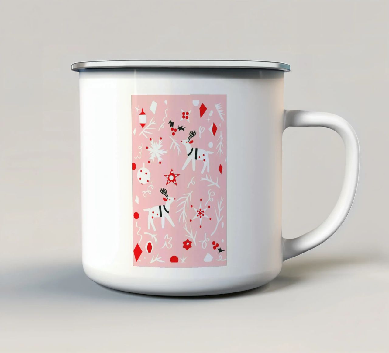 Winter Delight tazza in smalto da Mariery Young