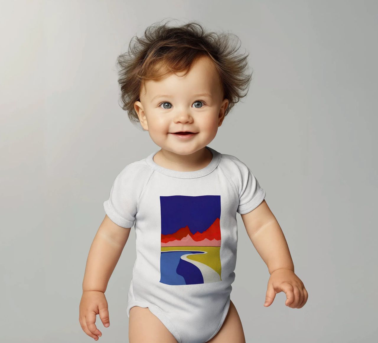 Red Hills Desert Pool Kurzarm Babybody von Rosi Feist