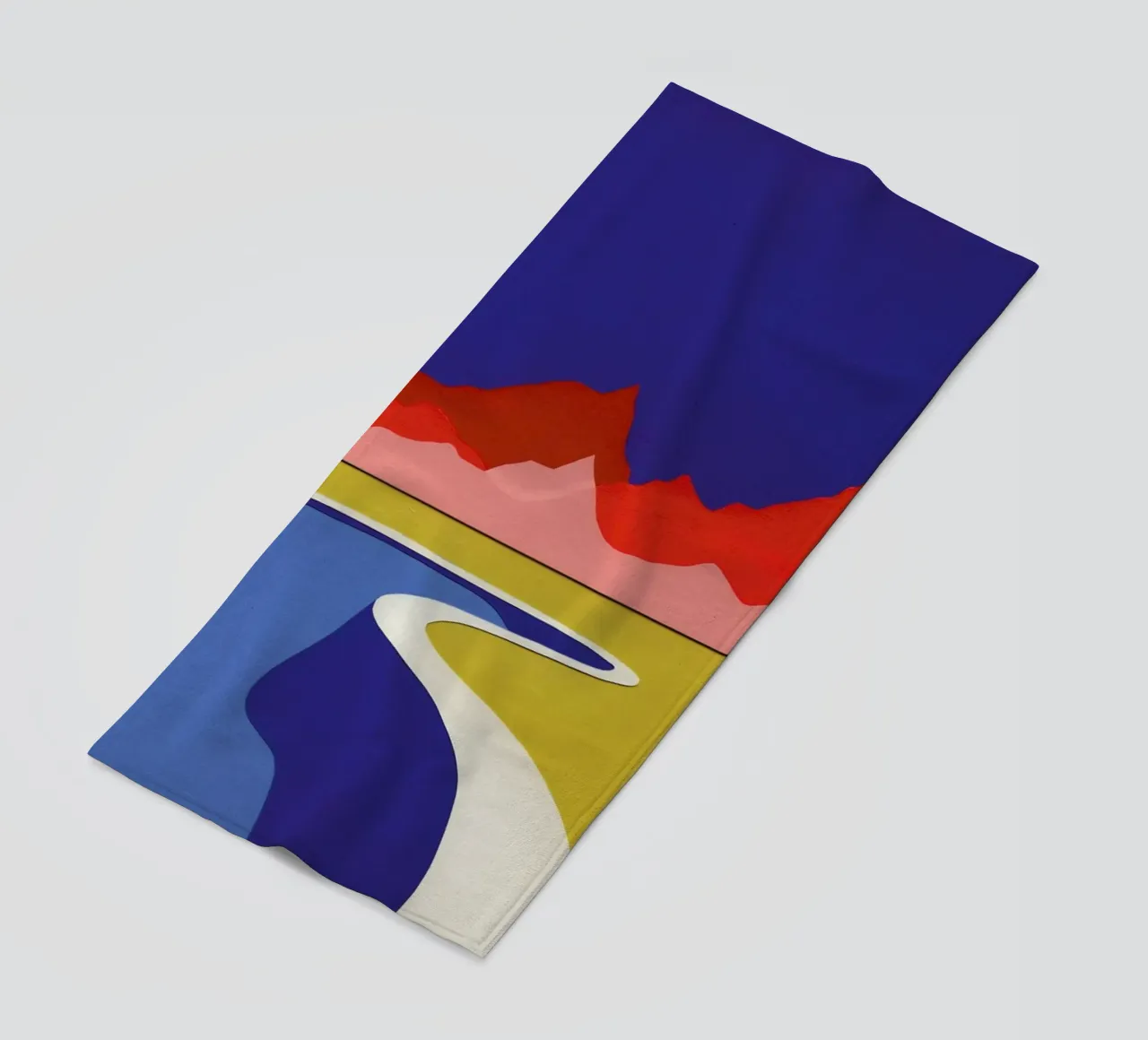 Red Hills Desert Pool beach towel by Rosi Feist