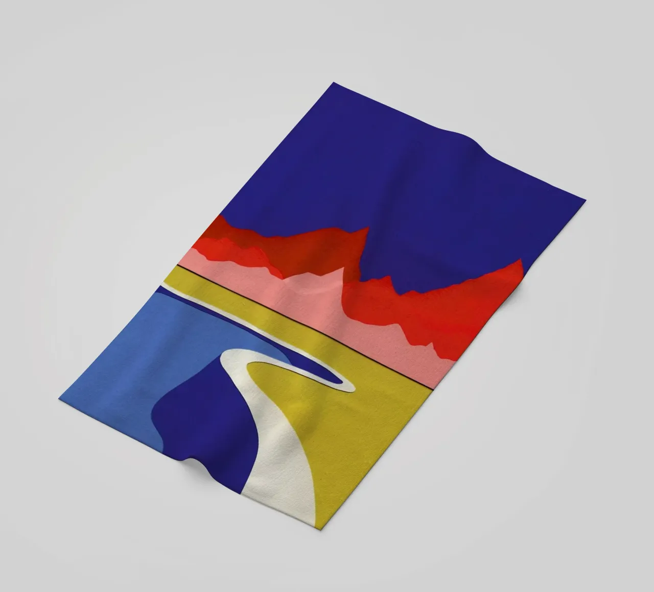 Red Hills Desert Pool beach towel by Rosi Feist
