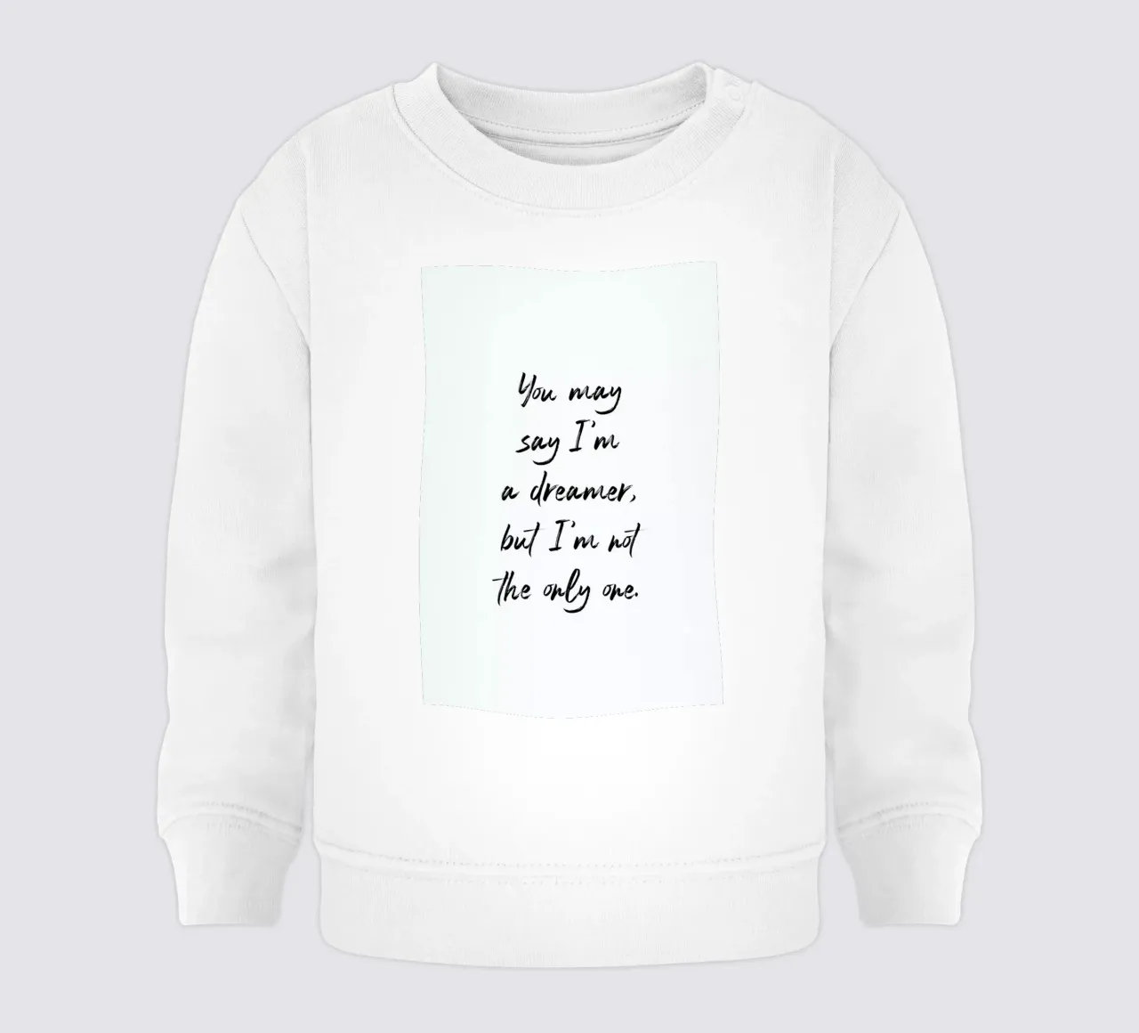 A Dreamer felpa neonato da typed