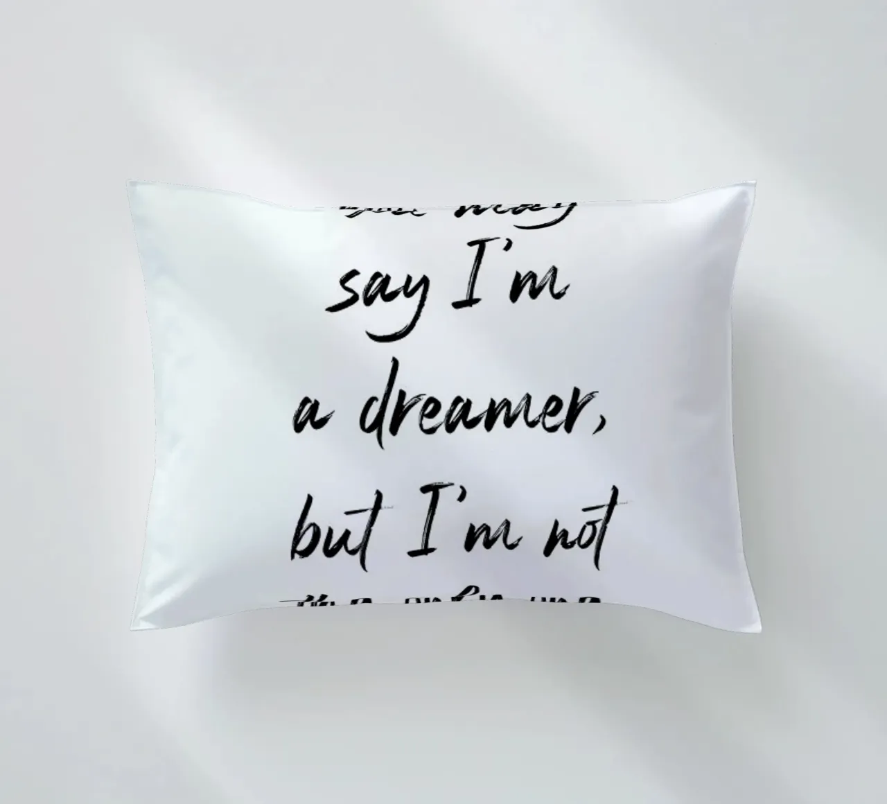 A Dreamer cuscino da typed