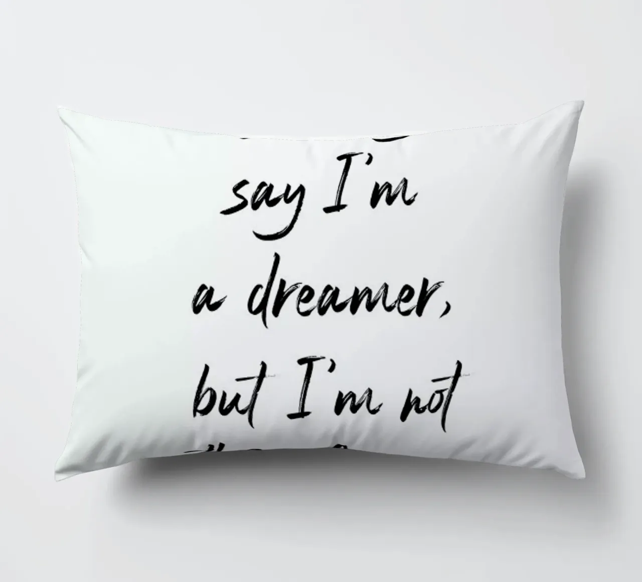 A Dreamer cuscino da typed
