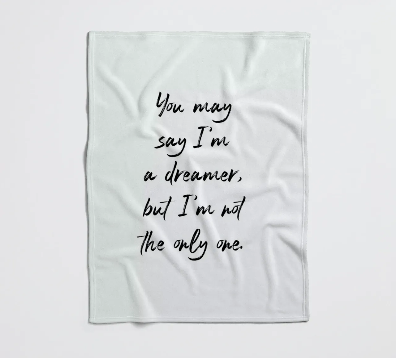 A Dreamer coperta in pile da typed