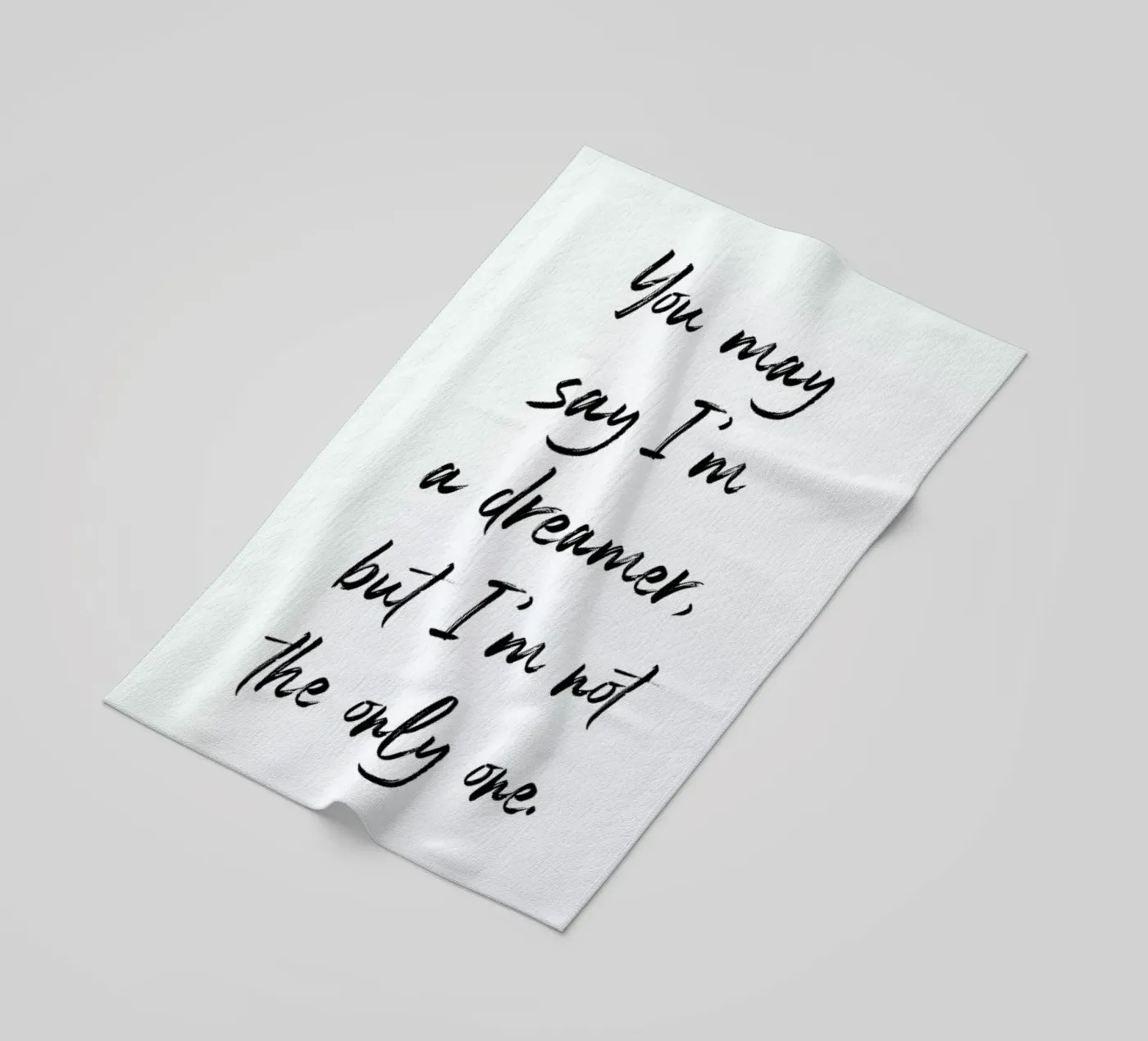 A Dreamer telo mare da typed