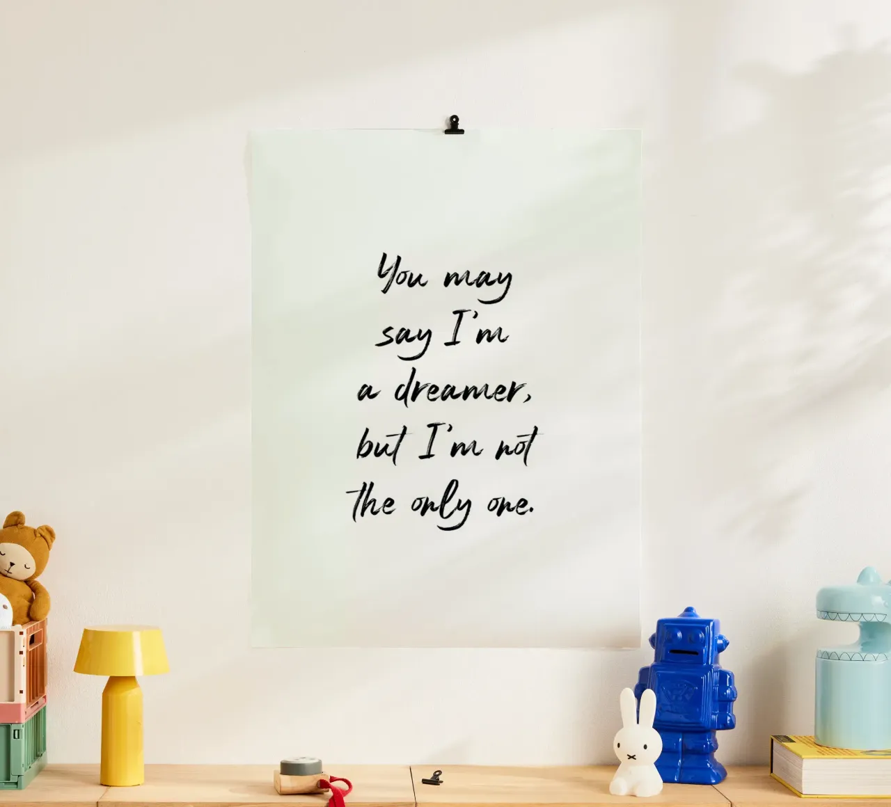 A Dreamer poster da typed