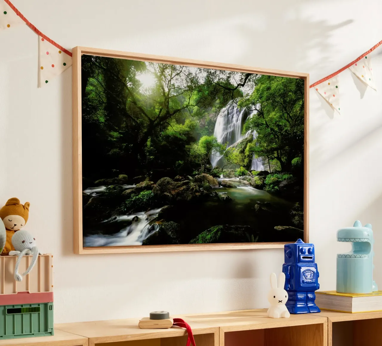 Mountain Stream tela con Cornice a cassetta da Pictufy