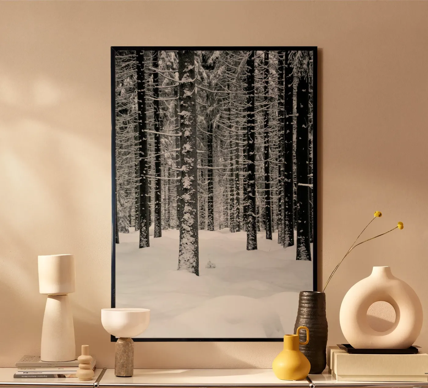 Deep Dark White Forest poster by Studio Nahili