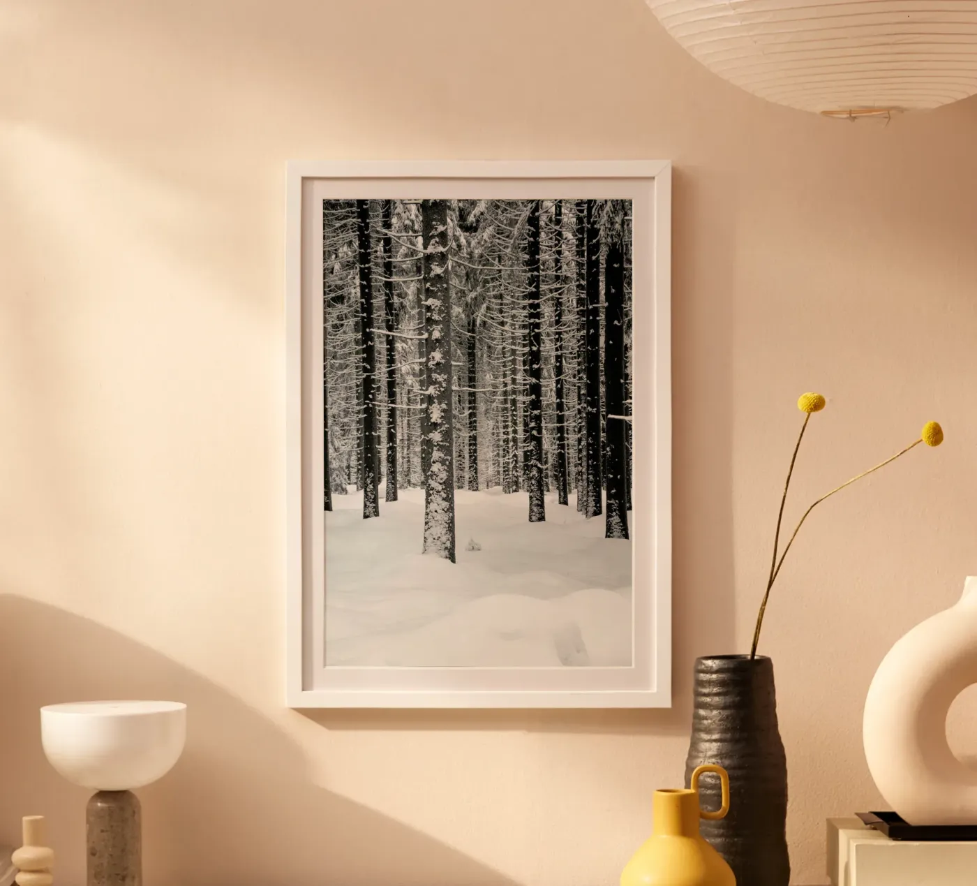 Deep Dark White Forest poster by Studio Nahili