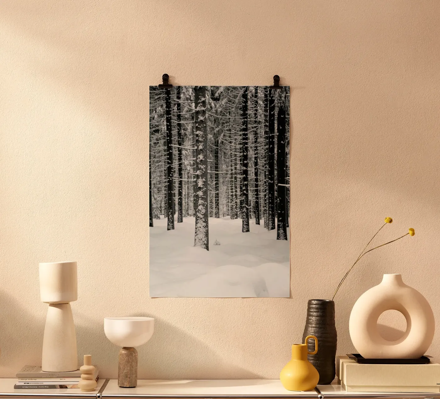 Deep Dark White Forest poster by Studio Nahili