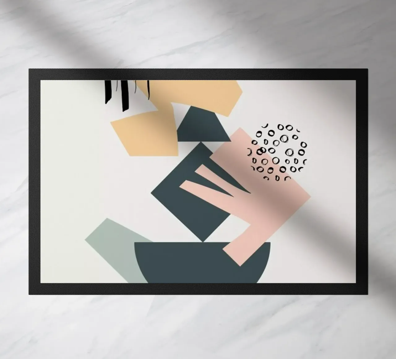 Collage doormat by Linda Gobeta